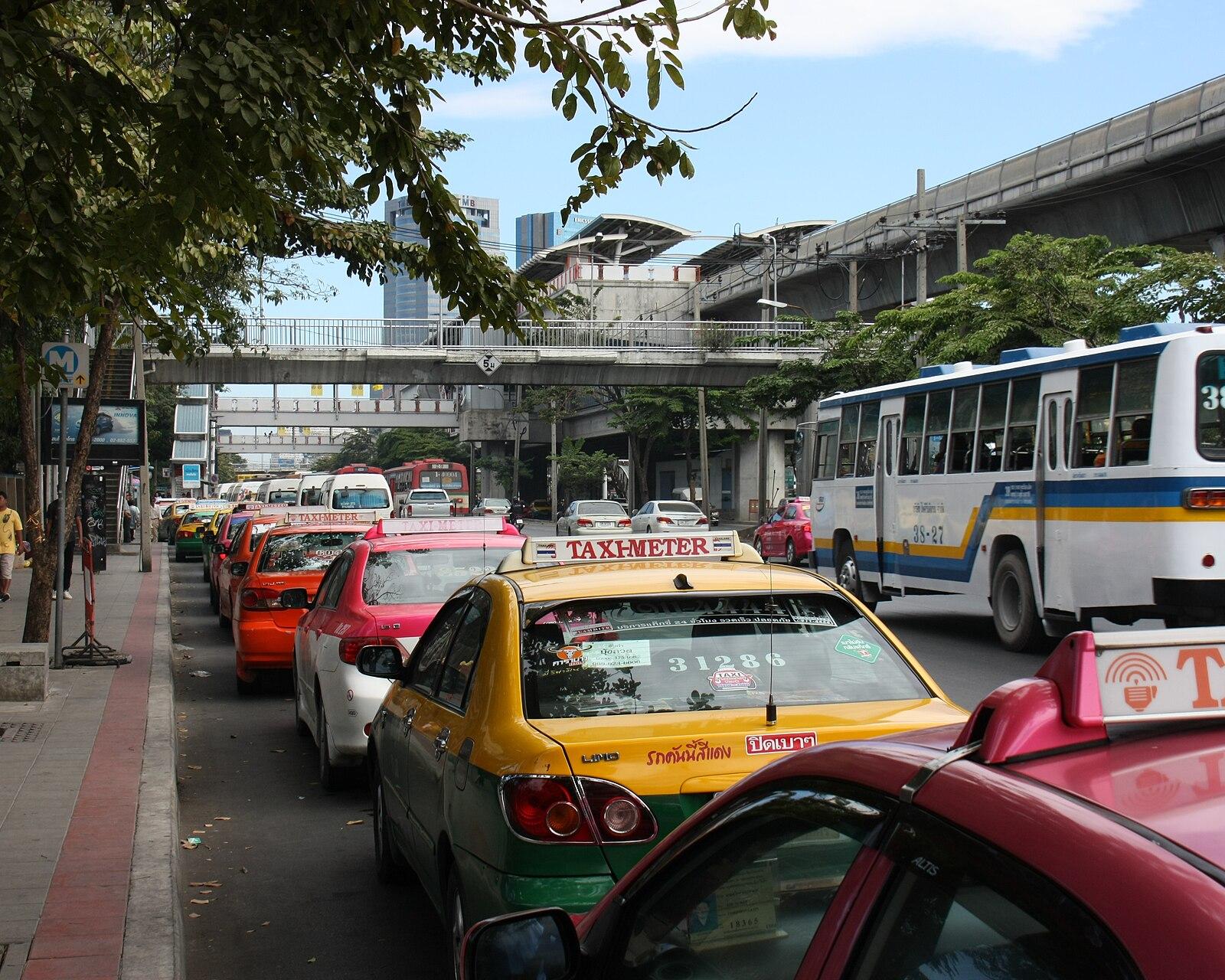 Outside Chatuchak Market Bangkok